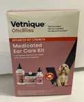 Vetnique Oticbliss Medicated Ear Care Kit For Dogs & Cats Advanced Strength. Fixed Price $39.50.