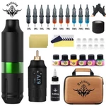 Wireless Tattoo Kit Complete For Beginners Pen Machine With Power Supply Needles. Fixed Price $49.99.