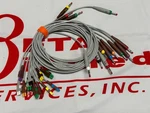 Ge Healthcare 2104724-001 Ecg Leadwire Set Gold-plated Base Banana (USED,1PC). Fixed Price $68.00.