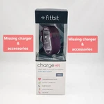 Fitbit Charge Hr Activity Tracker Monitor Wristband Heart Rate Plum- Small. Fixed Price $9.39.