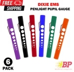 Dixie Ems Colored Disposable Penlight With Pupil Gauge- 6 Colors. Fixed Price $6.95.