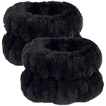 Wrist Bands For Washing Face, Microfiber 2PCS, A-black. Fixed Price $7.70.