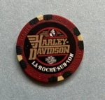 Harley Davidson 120 Poker Chip From La-roche Hd In Mouilleron, France. Fixed Price $9.00.