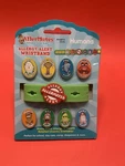 Multi-food Allergy Bracelet Kit Allermates Band Peanut Wheat Charms Green. Fixed Price $9.95.