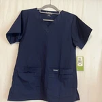 Nwt Landau Made Better Navy Blue Medical Scrub Top Women Size Xsm Pockets. Fixed Price $9.95.