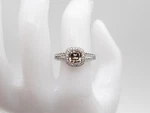 Scott Kay $6450 1.75CT Champagne Vs Cushion Cut Diamond 14K White Gold Halo Ring. Fixed Price $1950.00.