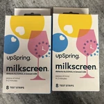 2 Pack Upspring Milkscreen 16 Test Strips Total Detect Alcohol Breast. Fixed Price $15.95.