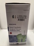 Mckesson Perry Synthetic Surgical Glove/green/length Size 6.5 50/BOX. Fixed Price $56.96.