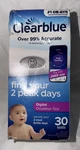 Clearblue Digital Ovulation Kit 30 Tests -early Detection Exp 10/9/2027. Fixed Price $15.99.