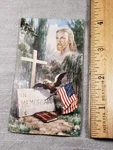 Vintage Holy Prayer Card Jesus American Flag Eagle Religious Christian C79. Fixed Price $12.99.