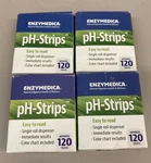 (4) Enzymedica Ph-strips Single-roll Color Chart Paper Supplement 120 Tests. Fixed Price $52.76.