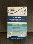 New Leaping Lynx Sperm Concentration Test, Home Rapid Kit, Exp 5/26. Fixed Price $20.00.