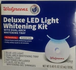 Walgreens Deluxe Led Light Teeth Whitening Kit Enamel Safe No Sensitivity. Fixed Price $12.98.
