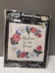 Charming Counted Cross Stitch "my Sister Best Friend". Kit. New Old Stock.. Fixed Price $16.93.