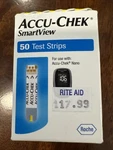 New Accu-chek Smartview 50 Test Strips EXP10.26'. Fixed Price $59.00.