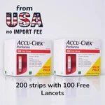 Accu-chek Performa 200 Test Strips From Usa Exp- May 31-2027,NO Import Fee!!!. Fixed Price $109.00.