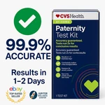 Cvs Health Home Paternity Test Kit - Includes Lab And Shipping Fees. Fixed Price $34.95.