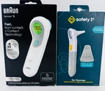 Braun No Touch & Forehead Thermometer Safety 1ST Ear Otoscope, Grey Bundle. Fixed Price $31.19.