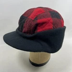 Pendleton Hat Adult Native American 3 Panel Cap Quilted Buffalo Check Red. Fixed Price $14.50.