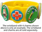 Allermates Allergy Or Health Alert Wristband / Multi-charm Bracelet 41091. Fixed Price $5.95.