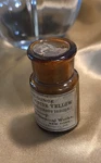 Antique Mallinckrodt Chemical Works Mercury Iodide Yellow Cork Medicine Bottle. Fixed Price $34.99.
