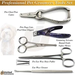 Pet Grooming Kit Dog Cat Paw Cutter Fur Cutting Scissors Ear Wax Removal. Fixed Price $34.10.