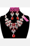 Set Pendant Jewelry Betsy Johnson Rhinestone Bride Water Drop Earrings Necklaces. Fixed Price $29.99.