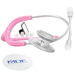 Mdf Instruments, One Stainless Steel Stethoscope, Adult, Pink Tube, Silver.... Fixed Price $72.03.