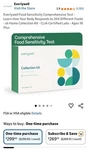 Everlywell Food Sensitivity Comprehensive Self Test Kit - White (204 Count). Fixed Price $85.00.