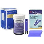 TC01 25-STRIP System Accu Answer Isaw Blood Cholesterol Test With Lancets. Fixed Price $36.01.