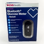 Cvs Health Bluetooth Digital Glucose Monitor Black, Model 08396-5013-75. Fixed Price $15.99.
