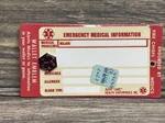 Vintage Health Enterprises Inc Emergency Medical Info Card Wallet Emblem. Fixed Price $10.49.