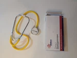 Medsource Nurse's Stethoscope Yellow 22" Single Head Chrome Binaurals New. Fixed Price $8.42.