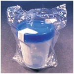 Plastic 4OZ 120ML Disposable Specimen Containers Blue Cap 100/CASE Fisher Sci. Fixed Price $30.00.