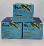 3 Pack Nair Spa Sugar Wax 8.5OZ Jars W/strips All-over Body Hair Remover. Fixed Price $6.97.
