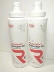 2X Red Multi-device Conductive Gel, Clear, Water Based, Hypoallergenic 8.45FL.OZ. Fixed Price $13.99.