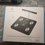 Arboleaf CS10K Eight Electrode Body Composition Smart Digital Scale Black Ob. Fixed Price $48.99.