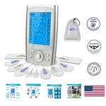 Rechargeable Dual Channel Tens Unit - 10 Pads For Full Body Pain Relief Therapy. Fixed Price $44.19.