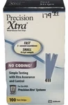 Abbott 100 Precision Xtra Blood Glucose Test Strips Sealed New Box-ship 24 Hours. Fixed Price $79.88.