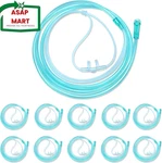 10 Pack High-flow Soft Nasal Oxygen Cannula, Standard Connector 7 Ft, Green Tubi. Fixed Price $30.54.