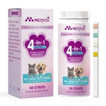 Merydi Dog & Cat Urine Strips, 4-IN-1 Pet Urinalysis Testing Kit 4IN1. Fixed Price $13.18.