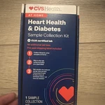 Cvs Health Heart& Diabetes Home Test Kit No Lab Fees Exp 5/2027. Fixed Price $11.99.