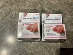 (2) Packages Pedifix Visco-gel Stay Put Toe Spacers Size Large 4 Ct.. Fixed Price $12.00.