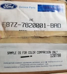Oem Ford F87Z-7820001-BAD Partial Stripe Kit Ebony. Fixed Price $38.95.