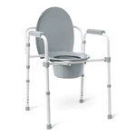 Medline 3-IN-1 Steel Bedside Commode, Elongated Seat, Sturdy Folding Frame, 7.5. Fixed Price $78.40.