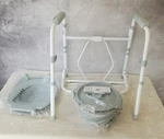 Open Box Medline Guardian 3-IN-1 Steel Bedside Commode Elongated Fold G1-200LX1. Fixed Price $29.99.