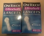 Onetouch Ultra Soft 100 Sterile Lancets (200 Total) Exp 4/26 5/27 New. Fixed Price $27.99.