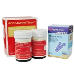 Accu Answer Isaw Blood Hemoglobin Test Strips HB01-50 &needle For Systems LBM-01. Fixed Price $26.87.