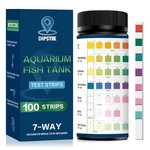 Dipstik Aquarium Test Strips, 7-WAY Freshwater Saltwater Fish Tank Pond. Fixed Price $15.25.