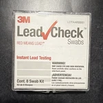 3M Leadcheck Swabs Instant Testing Kit, 8 (LOTAARBB61). Fixed Price $100.00.